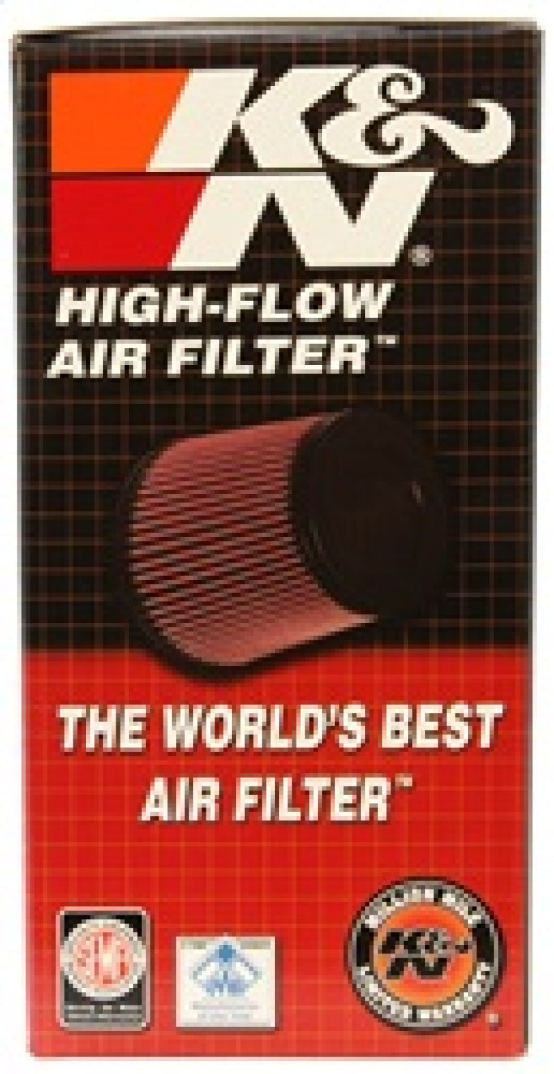 K&N Universal Chrome Air Filter — 1.75in Flange ID, 4in Length, 2.875in Width, 2.75in Height
