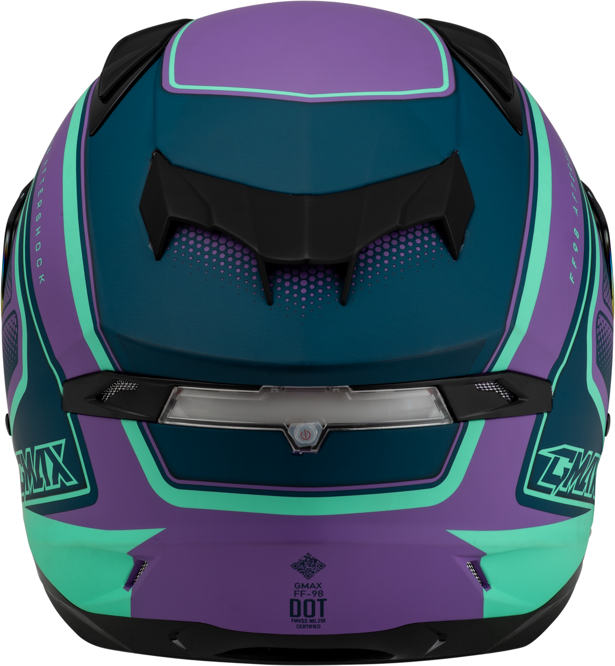 GMAX FF-98 Aftershock Helmet Matte Purple/Blue XL (F19841017-DOT)