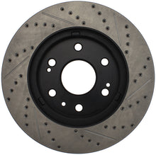 Cargar imagen en el visor de la galería, StopTech 05-10 GMC Sierra 1500 (w Rear Drum) / 07-09 GMC Yukon Front Right Slotted &amp; Drilled Rotor