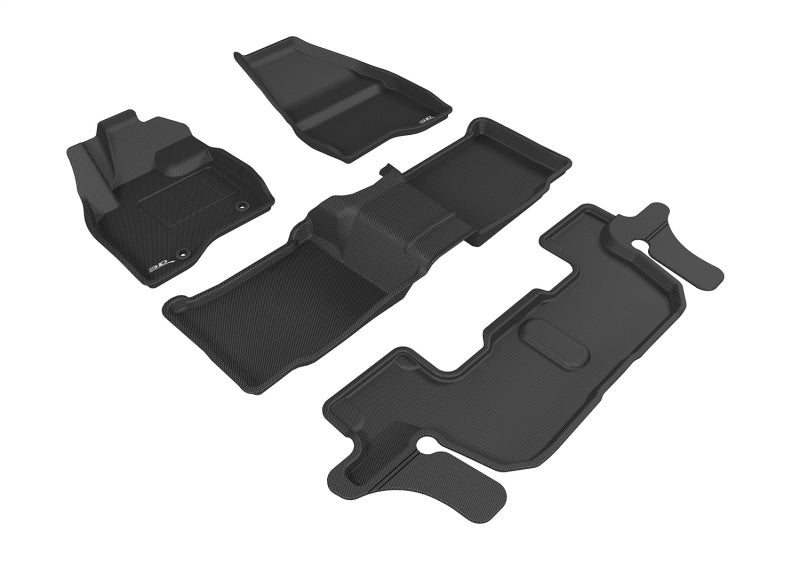 3D MAXpider 15-16 Ford Explorer w/ Bench 2nd Row Kagu Black Full Set
