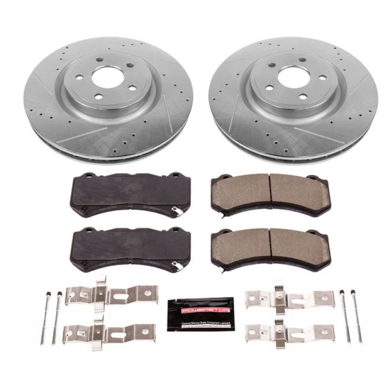 Power Stop Z23 Evolution Brake Kit — Fits 2012-2020 Jeep Grand Cherokee Front