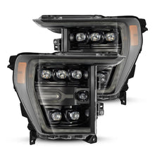 Cargar imagen en el visor de la galería, AlphaRex 21-22 Ford F-150 NOVA LED Proj Headlights Plank Style Alpha Blk w/Activ Light/Seq Signal