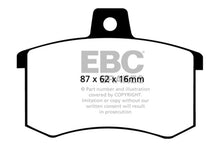 Cargar imagen en el visor de la galería, EBC 91-95 Alfa Romeo 164 2.0 Turbo Greenstuff Rear Brake Pads