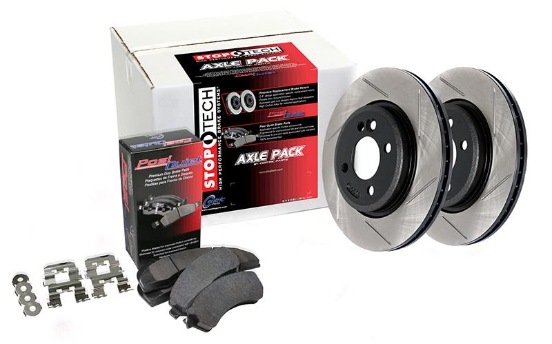 Stoptech Street Axle Pack Slotted Rear Brake Kit — Fits 2014-2018 Subaru Forester