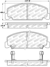 Cargar imagen en el visor de la galería, StopTech Street Touring 93-00 Honda Civic DX w/ Rr Drum Brakes Front Brake Pads