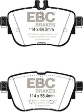 Cargar imagen en el visor de la galería, EBC 2017+ Mercedes-Benz E300 (W213) Greenstuff Rear Brake Pads