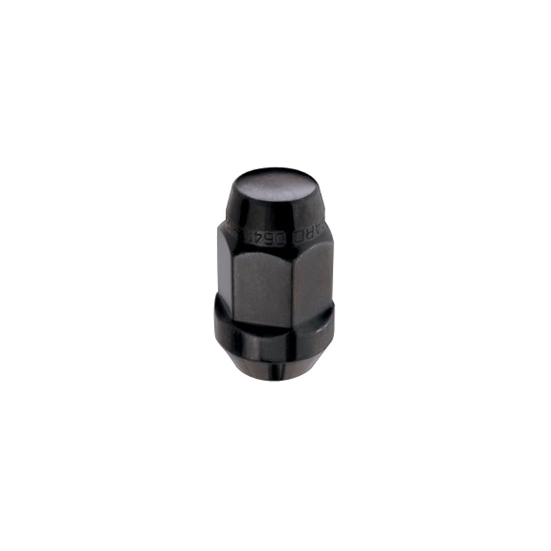 Tuerca hexagonal McGard (estilo con asiento cónico abultado) M14 x 1,5/22 mm hexagonal/1,635 in de longitud (paquete de 4) - Negra