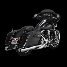 Cargar imagen en el visor de la galería, Vance and Hines Harley Davidson Monster Round Slip-Ons - Chrome