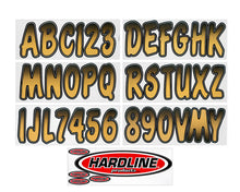 Cargar imagen en el visor de la galería, Hardline Boat Lettering Registration Kit 3 in. - 200 Beige/Black