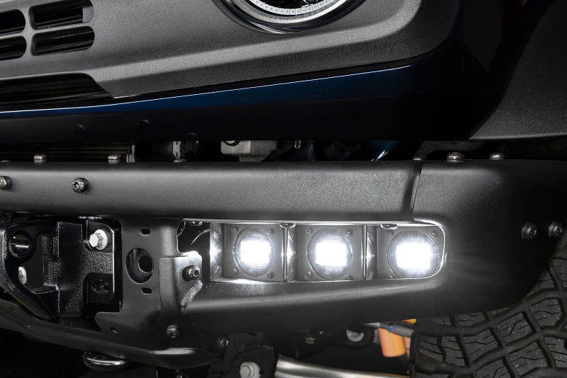 Kit de luces antiniebla LED triples ORACLE Lighting 21-22 Ford Bronco para parachoques de acero - Blanco VER GARANTÍA