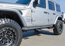 Cargar imagen en el visor de la galería, N-Fab RKR Step System 2019 Jeep Wrangler JT 4 Door Truck Full Length - Tex. Black - 1.75in