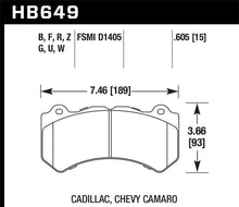 Cargar imagen en el visor de la galería, Hawk 2008-2014 Cadillac CTS V HPS 5.0 Front Brake Pads