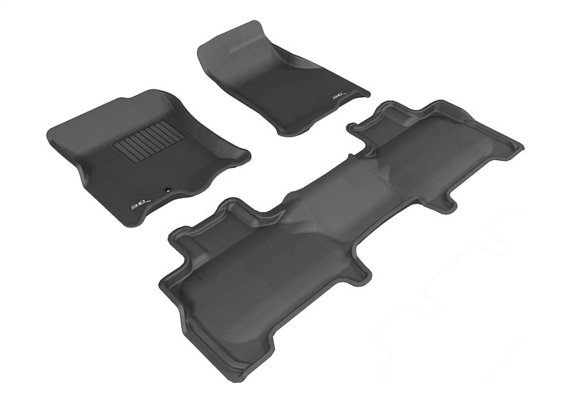 3D MAXpider 07-10 Ford Expedition w/ Bucket 2nd Row Kagu Black Full Set