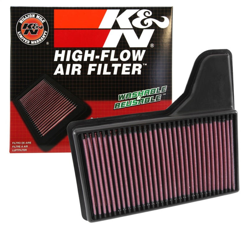 K&N Replacement Panel Air Filter for 2015-2023 Ford Mustang
