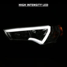 Cargar imagen en el visor de la galería, ANZO 14-18 Toyota 4 Runner Plank Style Projector Headlights Chrome w/ Amber