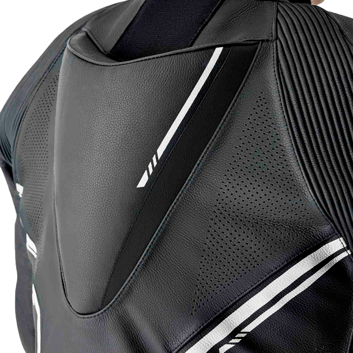 RST S1 D3O Suit BLK/WHI Leather MD (103604WHI-42)