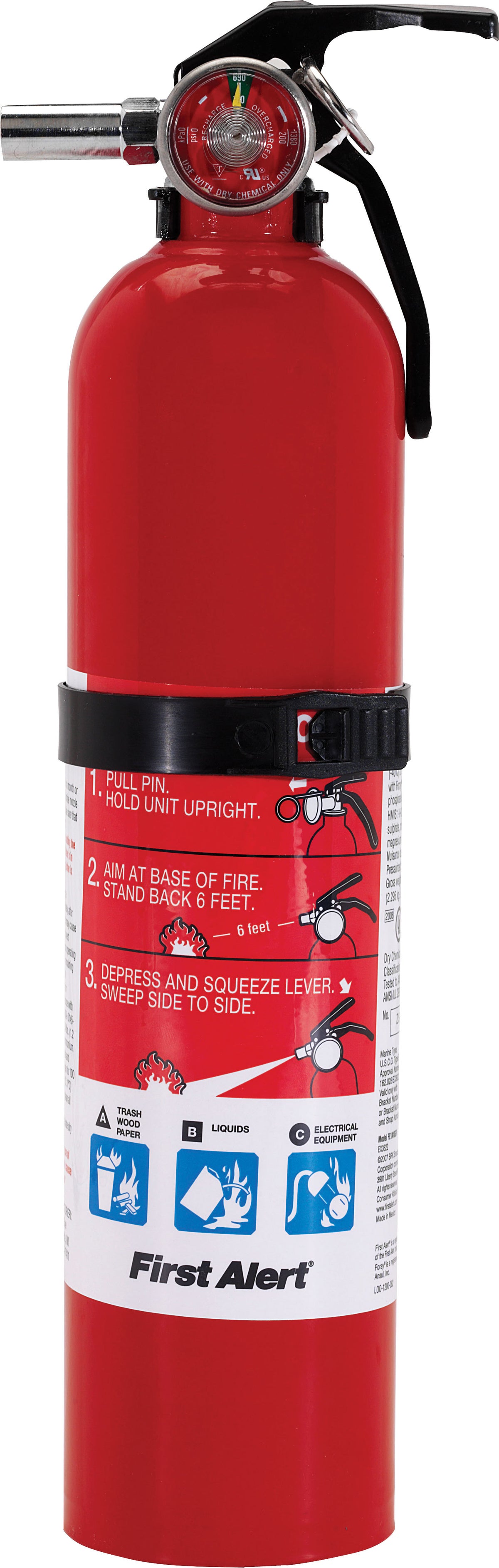 First Alert PRO 2-5 Fire Extinguisher RED 2.5 LB.