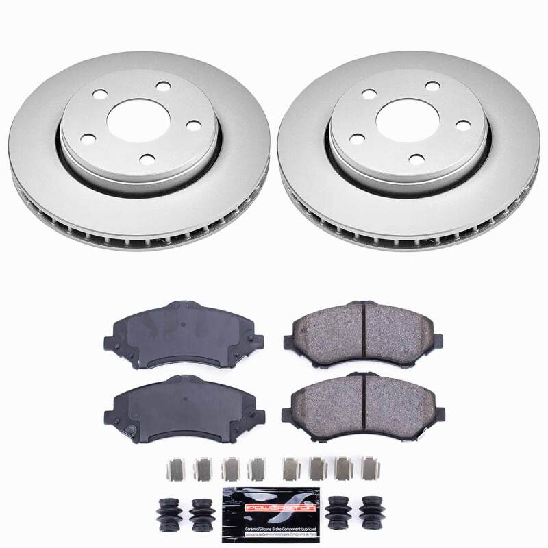 Power Stop 07-17 Jeep Wrangler Front Z23 Coated Brake Kit