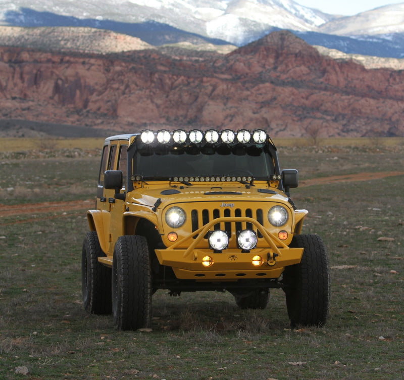 KC HiLiTES 7in. Gravity LED Pro DOT Headlights — Fits 2007-2018 Jeep JK (Pair)