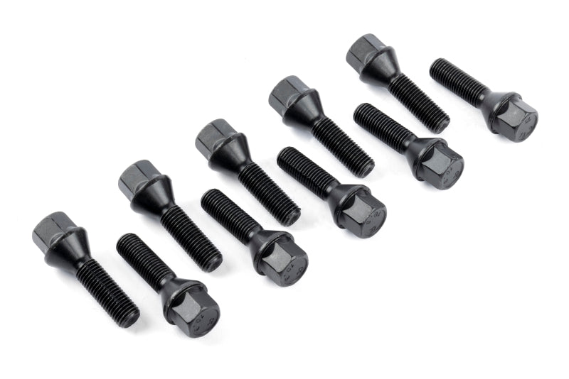 Dinan Lug Bolts - Cone Seat - M12x1.5 - 28mm - Black (Set of 10) (D220-0008)