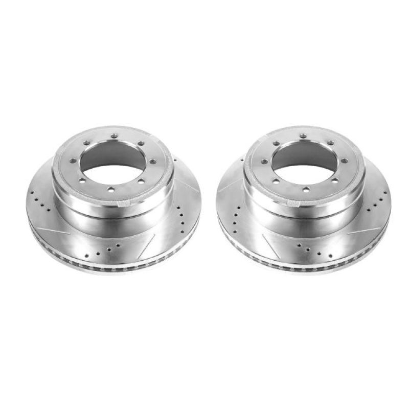 Power Stop AR85154XPR Drilled & Slotted Rotor Pair — Fits 2013-2022 Ford F-350 Super Duty