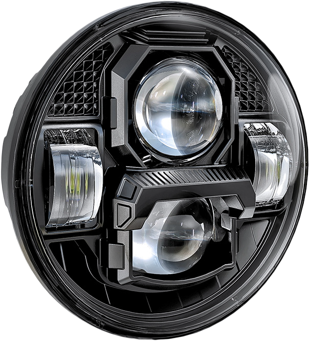 Pathfinder 5 3/4" LED Headlight Rugged Ultra View Black (UV5B)