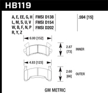 Cargar imagen en el visor de la galería, Hawk Buick / Cadillac / Chevrolet / GMC / Isuzu / Oldsmobile / Pontiac DTC-30 Race Brake Pads