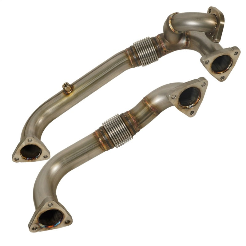 BD Diesel 08-10 Ford F-250/F-350/F-450/F-550 Powerstroke 6.4L Up Pipes Kit w/Manifold Set