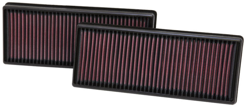 K&N Replacement Air Filter Set (2 Filters) 12.563in L x 5.25in W x 1.625in H — Fits Mercedes-Benz CL, CLS, E, ML, S-Class
