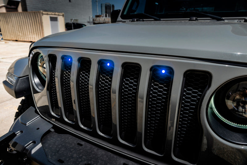 Kit de rejilla LED estilo Oracle Pre-Runner para Jeep Wrangler JL - Azul VER GARANTÍA