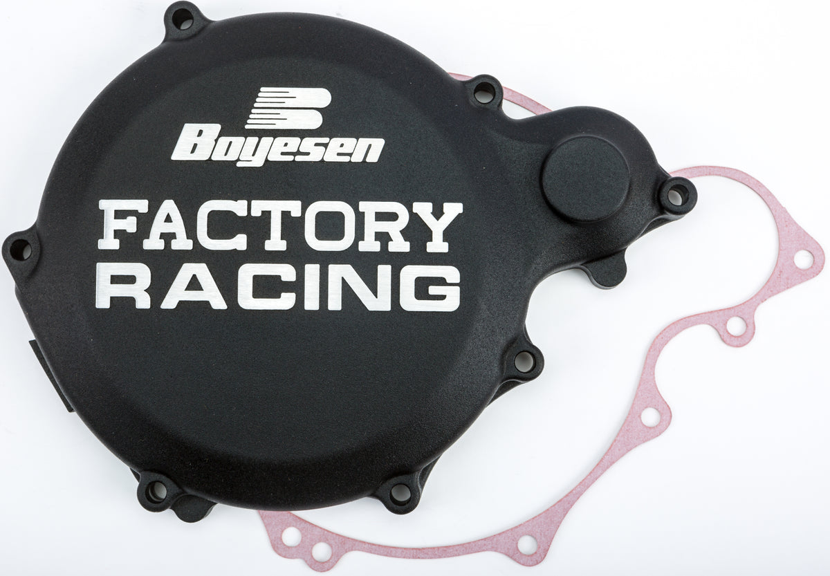 Boyesen Factory Racing Clutch Cover Black (CC-32B)