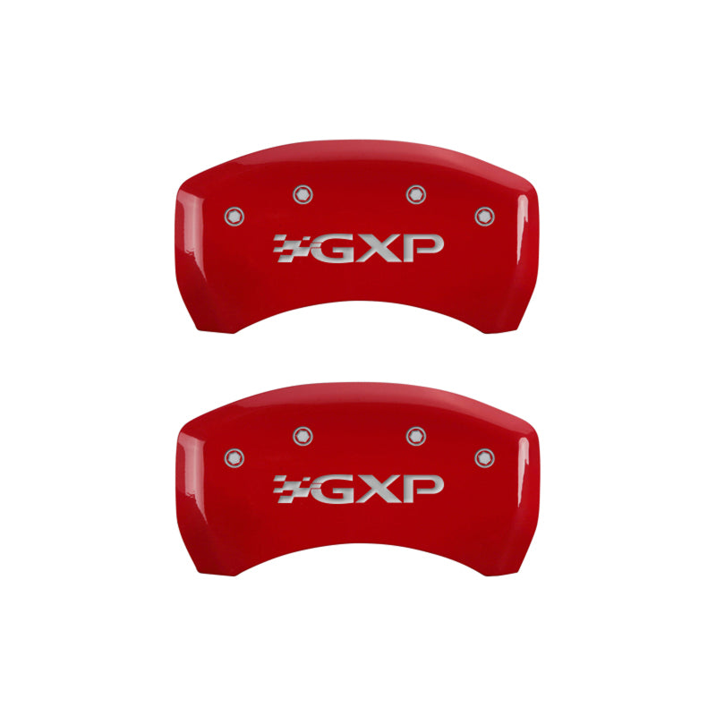 Cubiertas de pinza MGP 4 delanteras grabadas Pontiac traseras grabadas GXP Acabado rojo plata ch