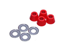 Cargar imagen en el visor de la galería, Energy Suspension 04-13 Kawasaki KX250/450 Handlebar Bushing Set - Red