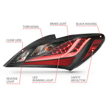 Cargar imagen en el visor de la galería, ANZO 10-13 Hyundai Genesis 2DR LED Taillights Smoke