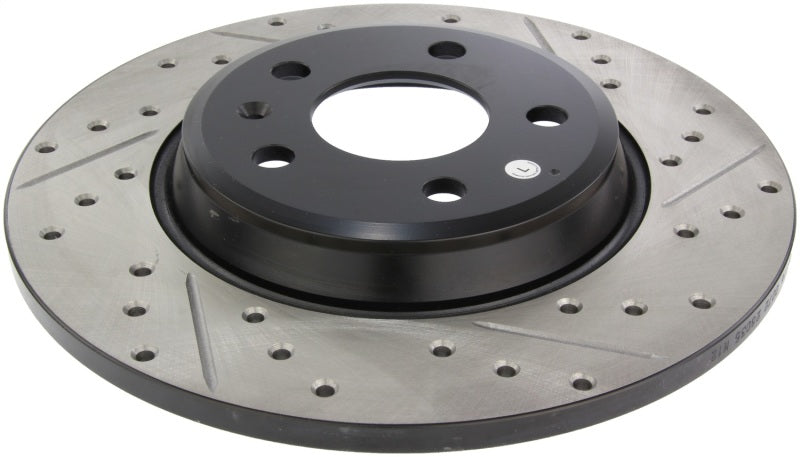 StopTech Power Slot Drilled & Slotted Rear Left Rotor — Fits 09-14 Audi A4, 08-10 A5, 10 S4