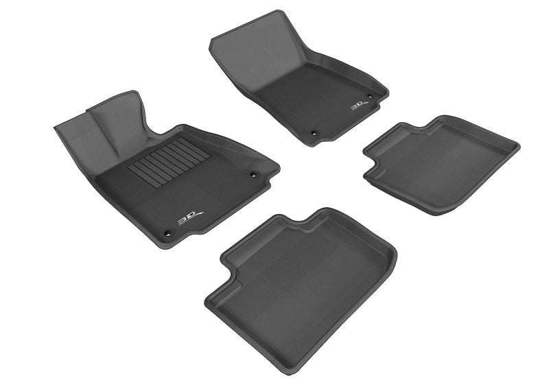 3D MAXpider Kagu Floor Mats - Black — Fits 2014-2021 Lexus IS