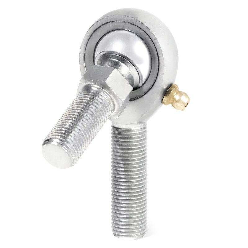 QA1 K Series 3-Pc Rod End - Male/Right Hand - .5in Bore x 1/2-20 w/Stud & Zerk - Carbon Steel