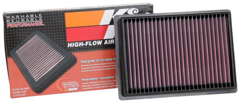 K&N 33-5079 Drop-In Air Filter — Fits 16-22 Lexus RX450h & 17-19 Toyota Highlander
