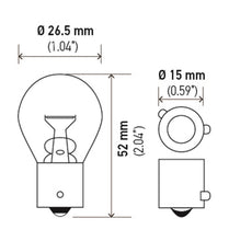 Cargar imagen en el visor de la galería, Hella Bulb 9507 24V 21W BAU15s S8 AMBER