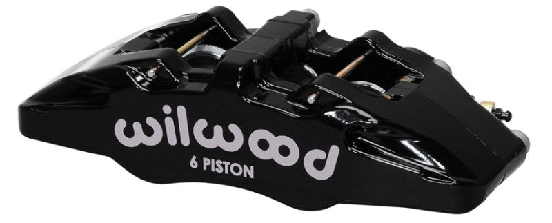 Wilwood Forged Dynapro DP6A Caliper — R/H 5.25in Mount, 1.62/1.38/1.38in Pistons, .38in Disc