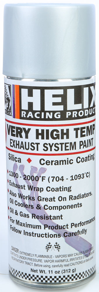 Helix Very High Temp Exhaust System Paint Flat Aluminum 11OZ (165-1170)