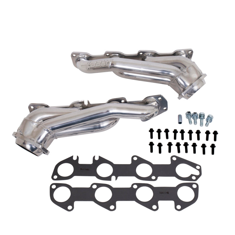 BBK 05-15 Dodge Challenger Charger 5.7 Hemi Shorty Tuned Length Escape Headers 1-3/4 Cerámica plateada