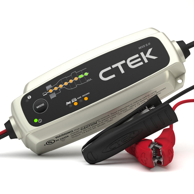 Cargador de batería CTEK MXS 5.0 de 4,3 amperios y 12 voltios