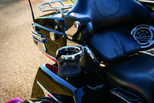 Load image into Gallery viewer, Kuryakyn Passenger Drink Holder With Basket 14-Up Touring Right Side Chrome