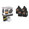 Maxima V-Twin Quick Change Kit Mineral w/Chrome Filter Evo/Sportster (90-069014PC)