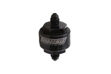 Load image into Gallery viewer, Turbosmart Billet Turbo Oil Feed Filter w/ 44 Micron Pleated Disc AN-4 Male Inlet - Black