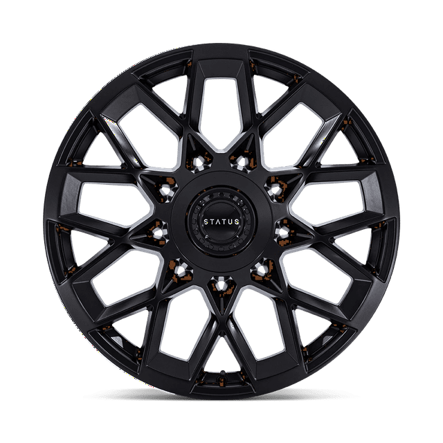 Ruedas Status ST005 24X10 BLANCO NEGRO MATE 20MM (108-155)