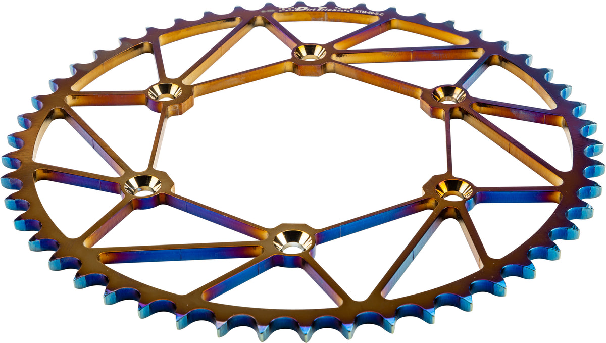Dirt Tricks Rear Sprocket Chromoly STL/ZIR 50T-520 Chromatic KTM/Husq (KTM-50-Z-C)