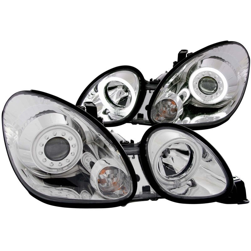 Faros delanteros con proyector ANZO 1998-2005 Lexus Gs300 con Halo cromado