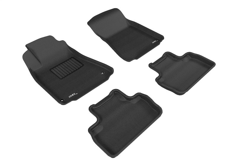3D MAXpider Kagu Floor Mats - Black — Fits 2006-2013 Lexus IS